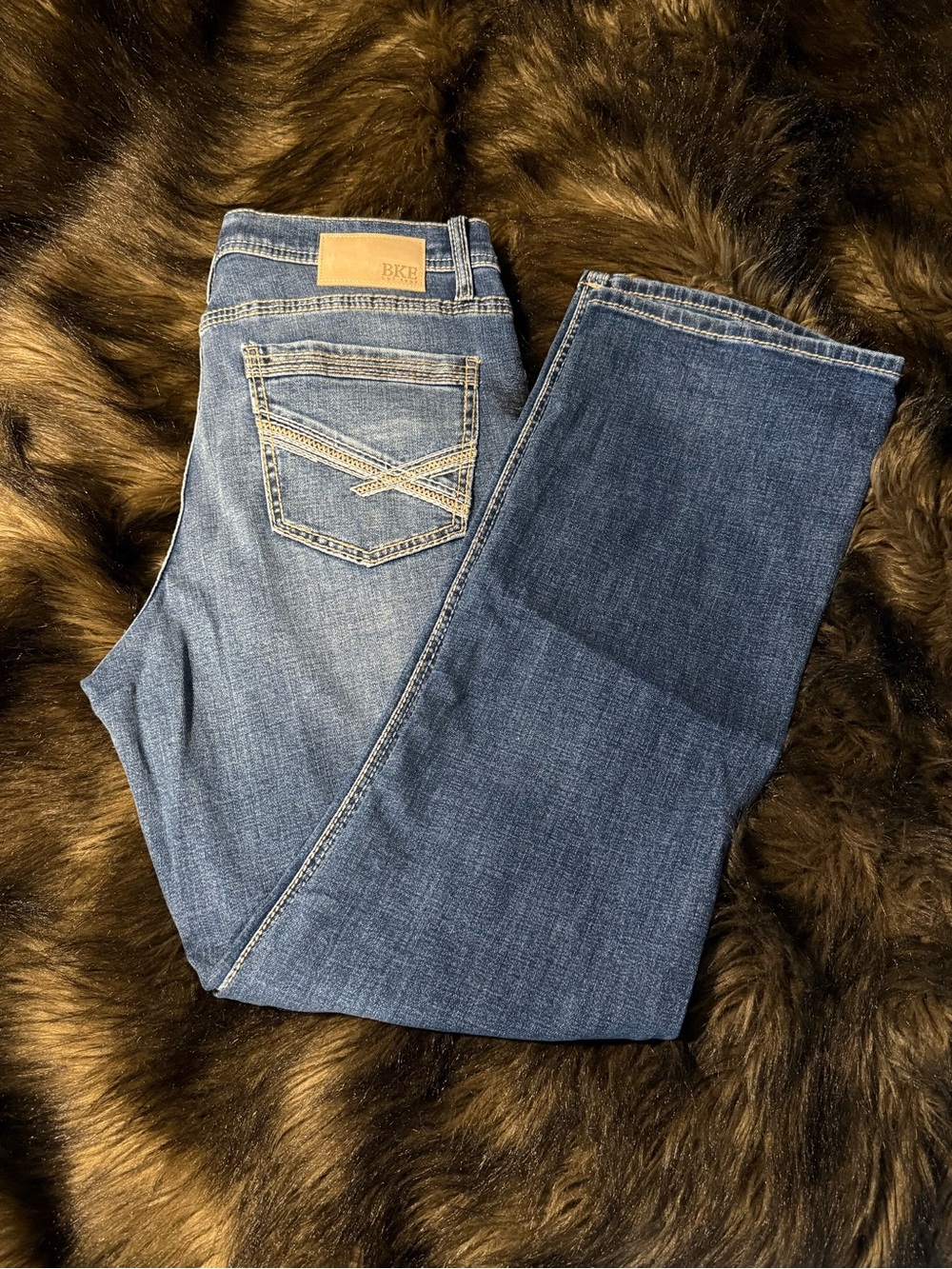 BKE Men’s “Jake” Blue Denim Jeans - Classic Mid Wash